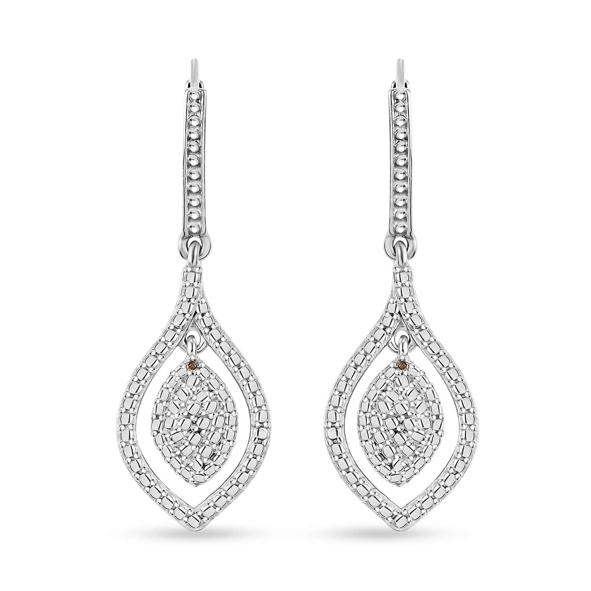 Karis Blue Diamond (IR) Accent Earring in Platinum Bond image number 0