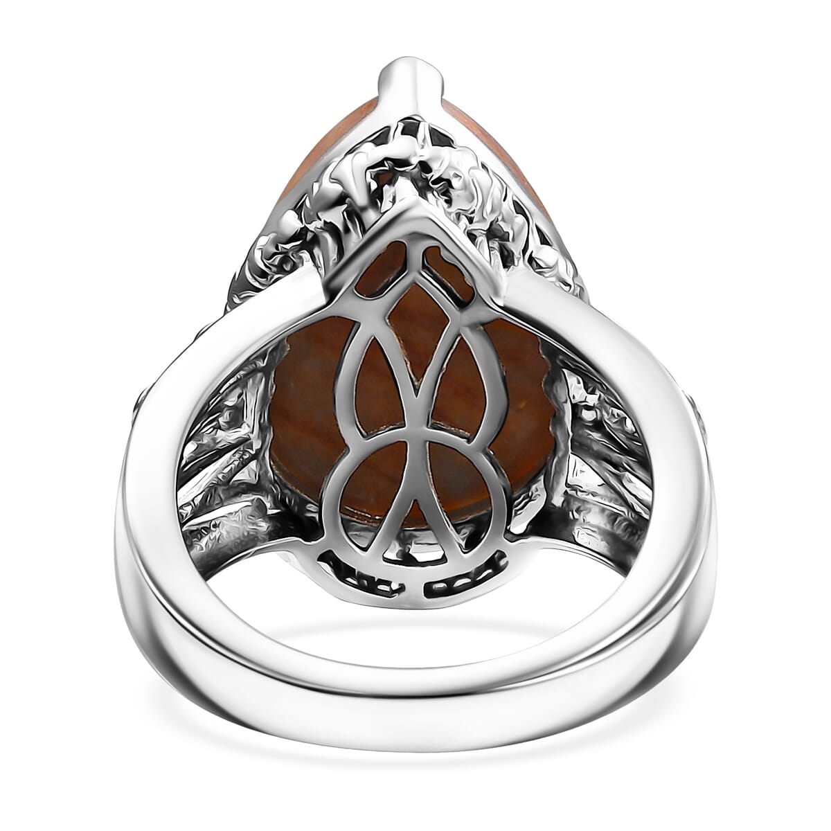 Karis Venus Jasper 9.20 ctw Solitaire Ring in Platinum Bond (Size 10.0) image number 4