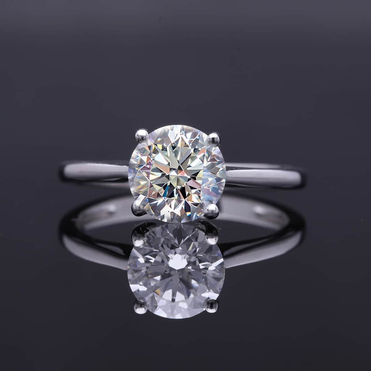 Luxuriant Lab Grown Diamond VS 1.50 ctw Solitaire Ring in 950 Platinum (Size 6.0) 4.20 Grams image number 1