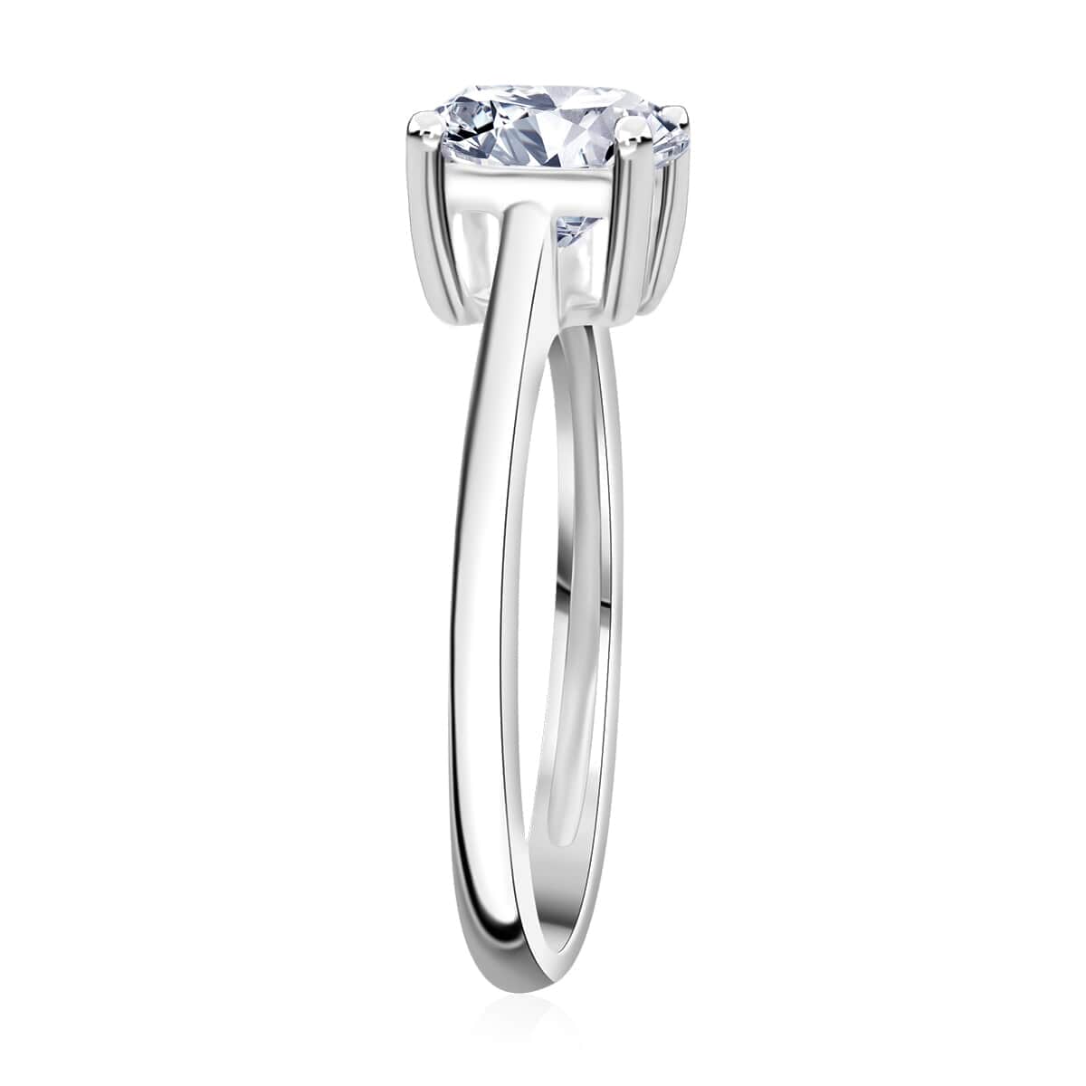 Luxuriant Lab Grown Diamond VS 1.50 ctw Solitaire Ring in 950 Platinum (Size 6.0) 4.20 Grams image number 3