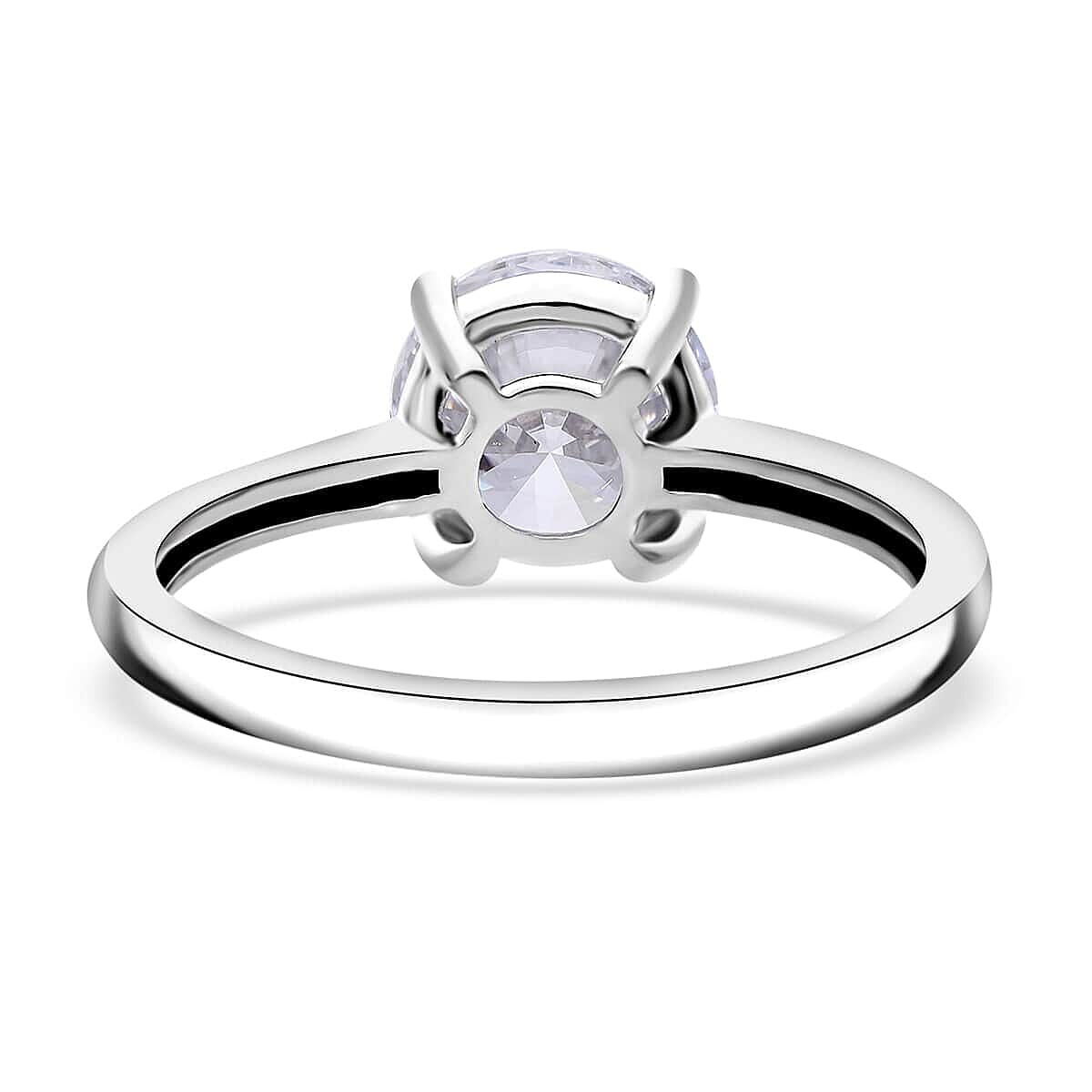 Luxuriant Lab Grown Diamond VS 1.50 ctw Solitaire Ring in 950 Platinum (Size 7.0) 4.20 Grams image number 4