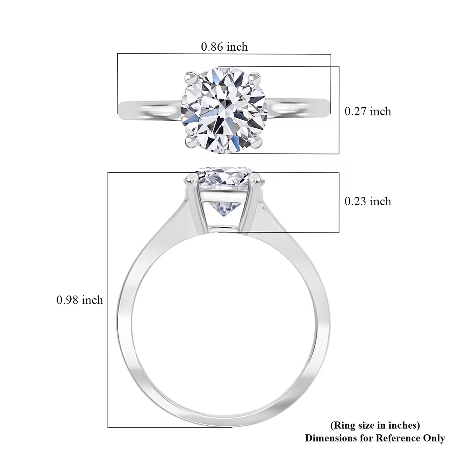 950 Platinum Luxuriant Lab Grown Diamond (VS) Ring (Size 10.0) (5.38 g) 3.00 ctw