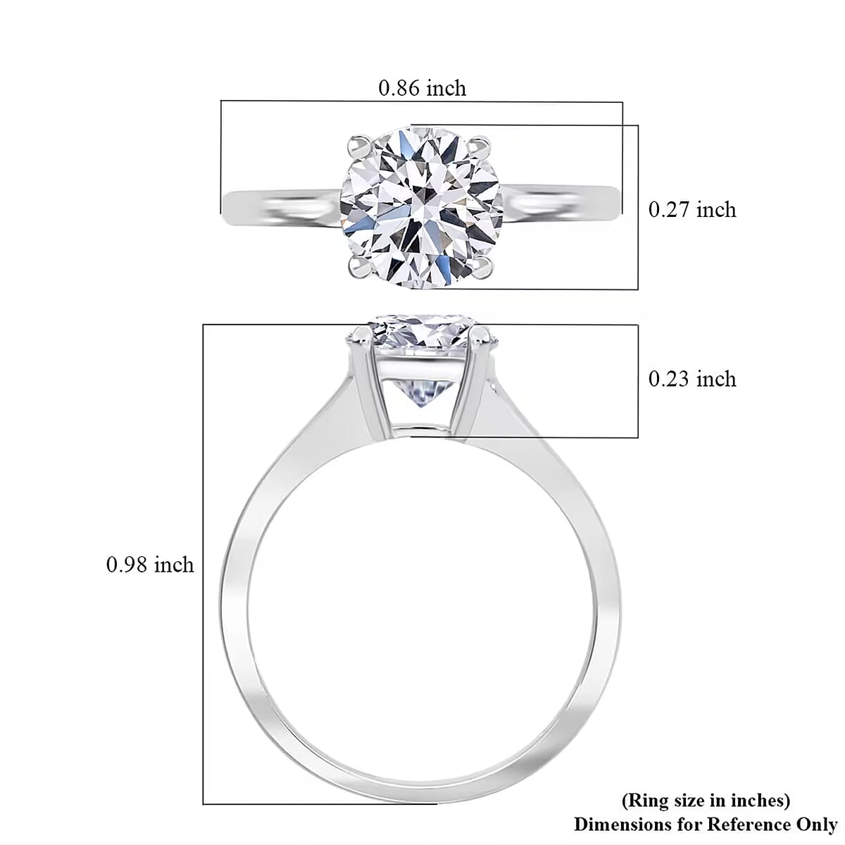 950 Platinum Luxuriant Lab Grown Diamond (VS) Ring (Size 5.0) (5.38 g) 3.00 ctw image number 7