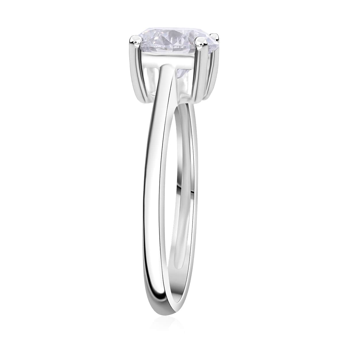 Luxuriant Lab Grown Diamond VS 3.00 ctw Solitaire Ring in 950 Platinum (Size 6.0) 4.65 Grams image number 3