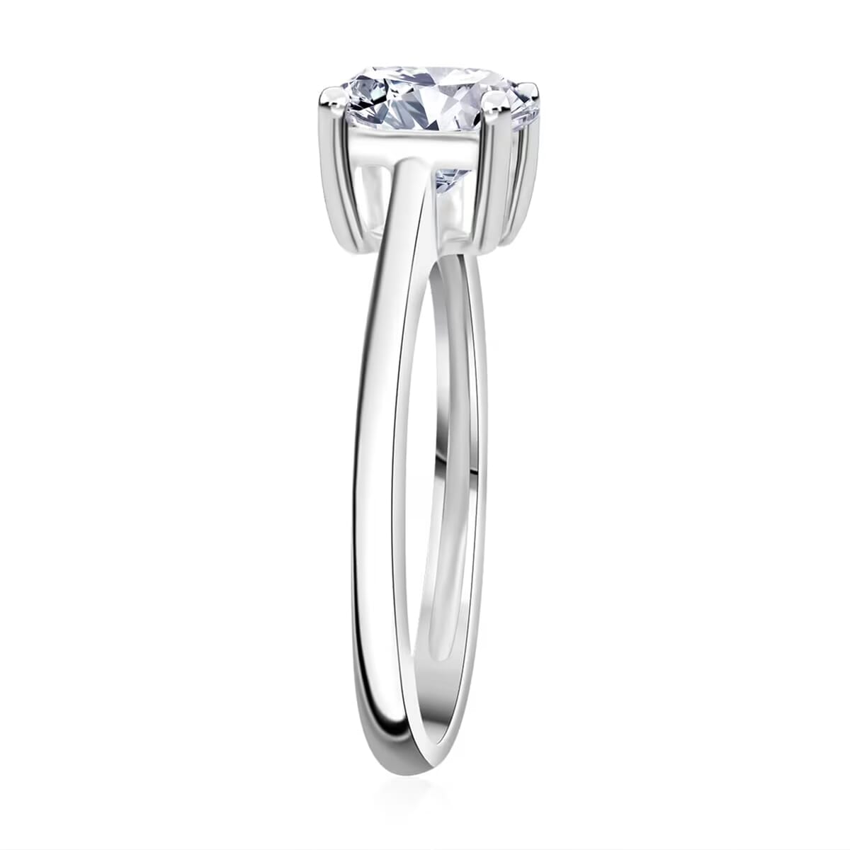 Luxuriant Lab Grown Diamond VS 3.00 ctw Solitaire Ring in 950 Platinum (Size 6.0) 4.65 Grams image number 8