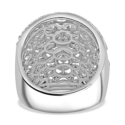 Diamond 1.40 ctw Ring in Sterling Silver (Size 10.0)
