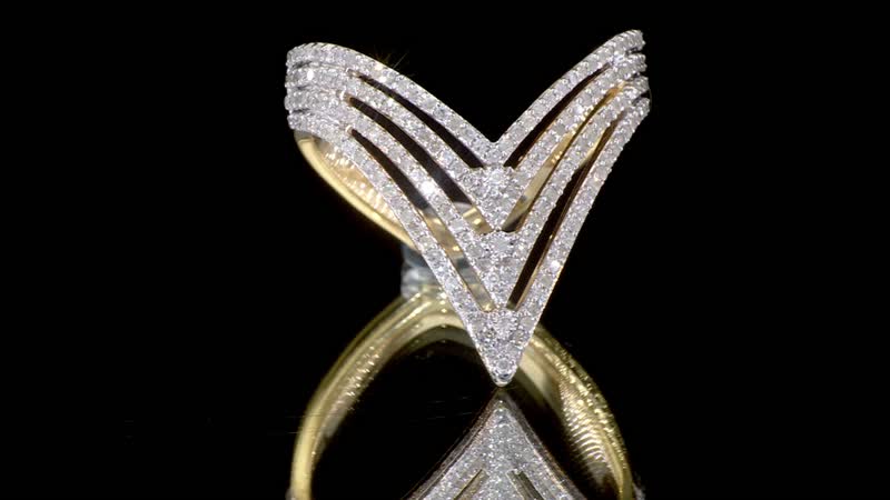 Doorbuster Diamond 0.70 ctw Ring in 14K Yellow Gold Over Sterling Silver (Del. in 7-10 Days)