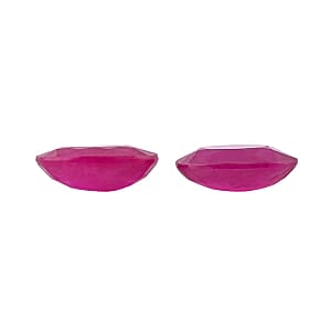 AAA Ruby Set of 2 (Ovl 6x4 mm) 1.00 ctw