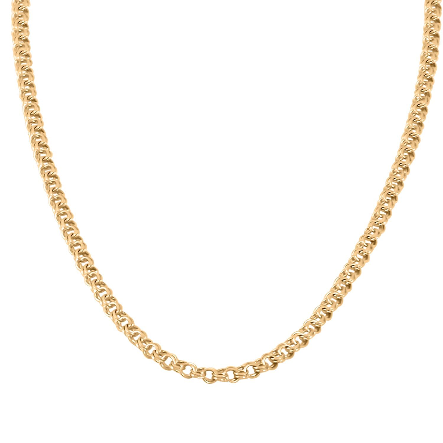 4mm Chino Link Necklace in 10K Yellow Gold 20 Inches 11.40 Grams