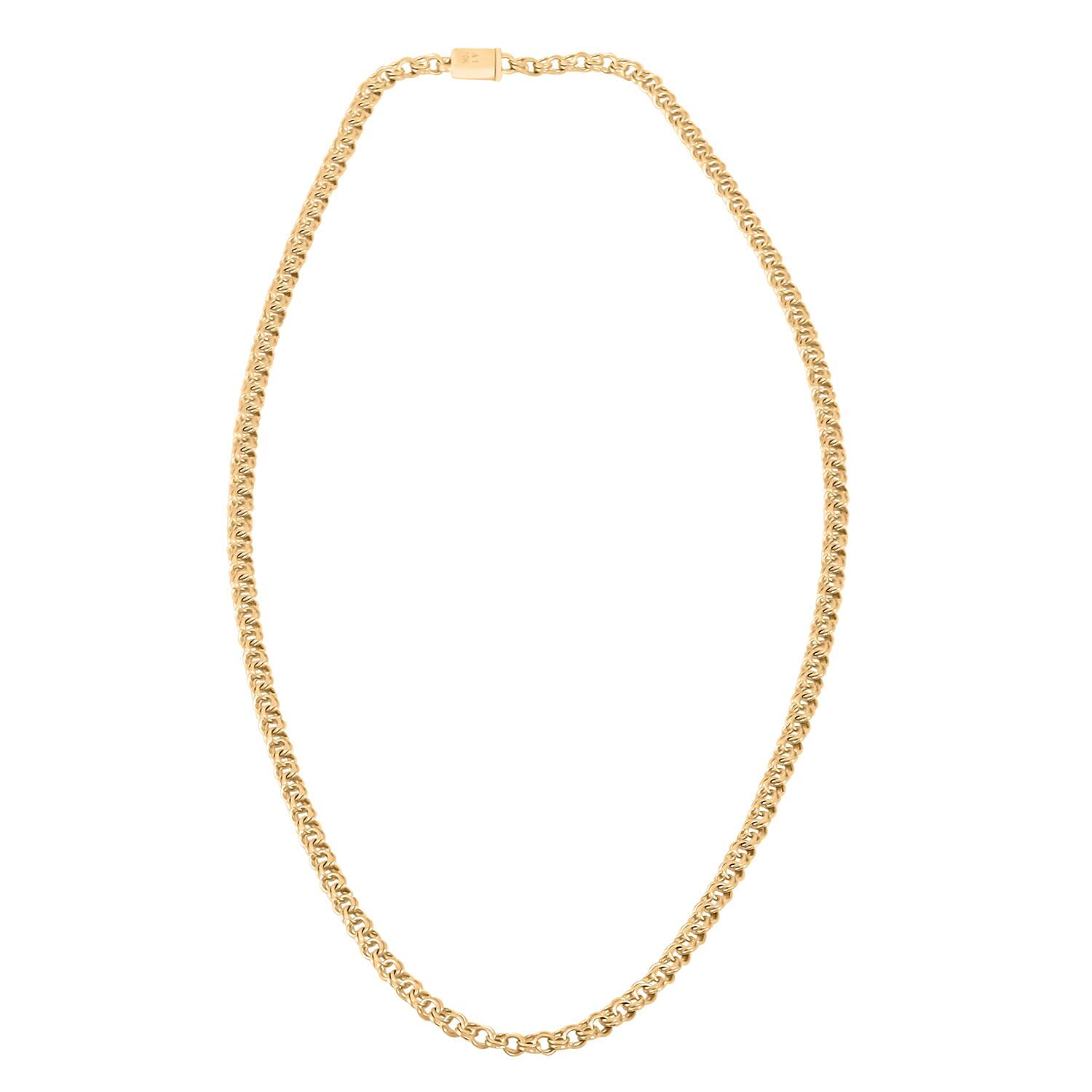 4mm Chino Link Necklace in 10K Yellow Gold 20 Inches 11.40 Grams