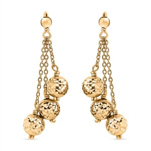 D'Joy 18K Vermeil YG Over Sterling Silver Fancy Earrings 2.39 Grams