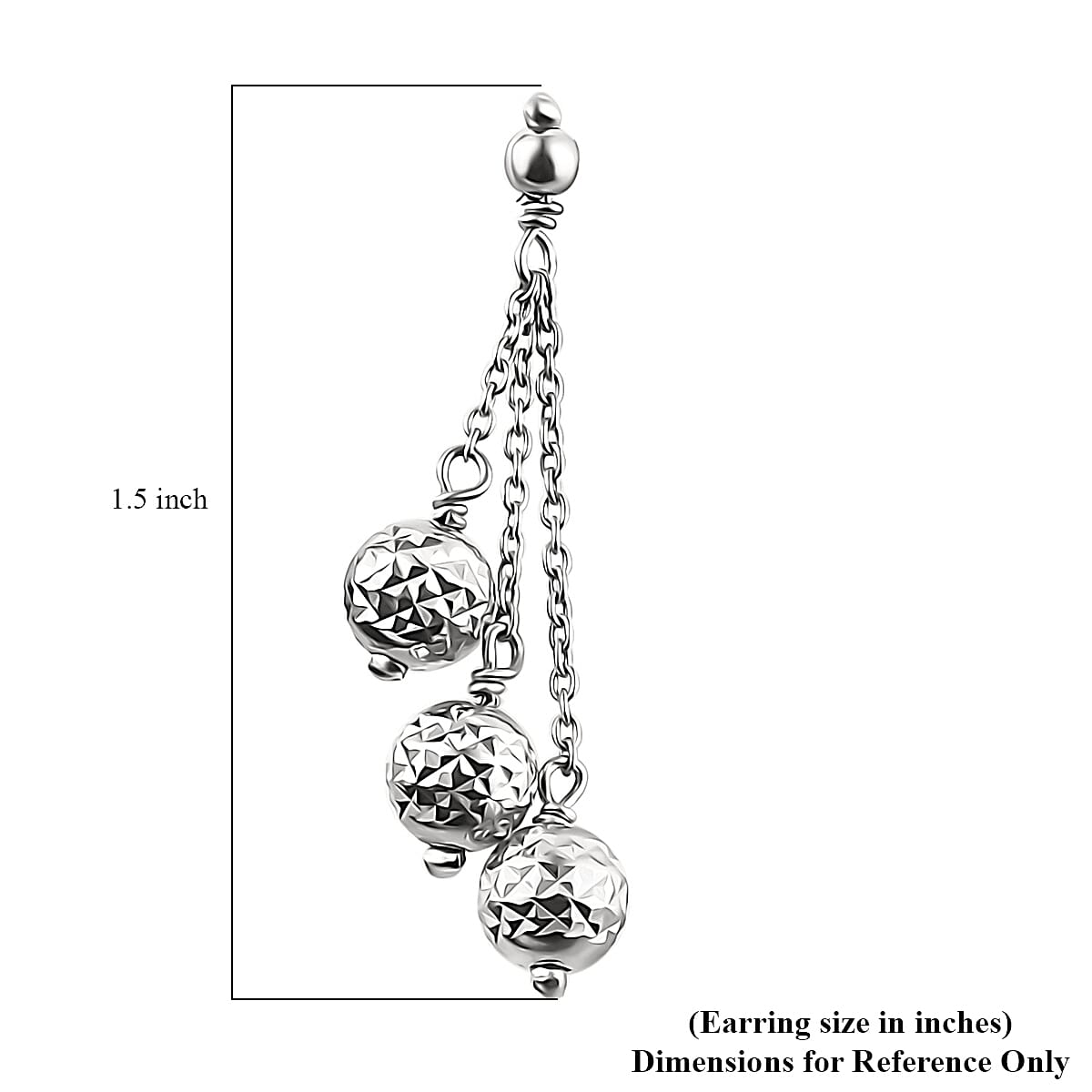 D'Joy Sterling Silver Fancy Earrings 2.40 Grams image number 4