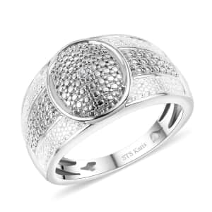 Karis White Diamond Accent Ring in Platinum Bond (Size 10.0)