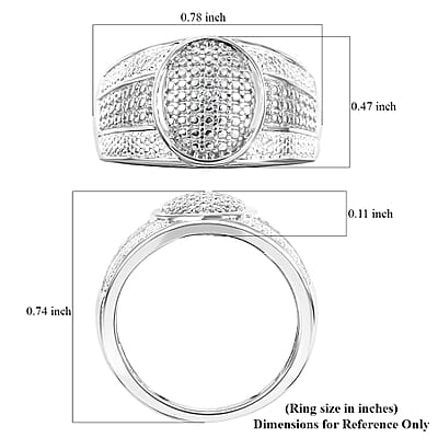Karis White Diamond Accent Ring in Platinum Bond (Size 10.0)