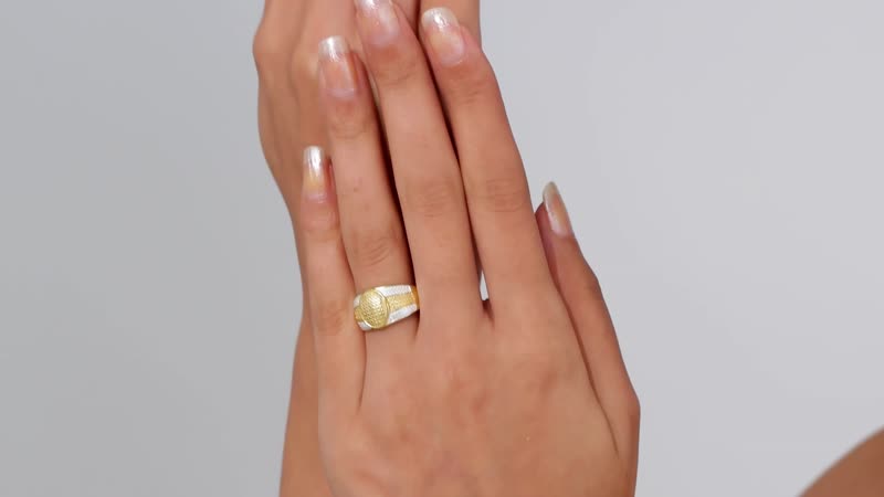 White Diamond Accent Ring in Platinum Bond (Size 10.0)