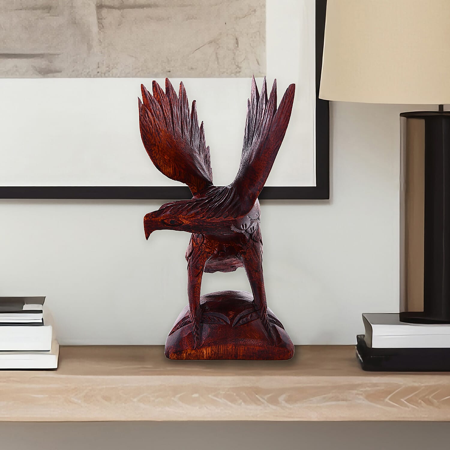 Wooden Hand Carved Eagle