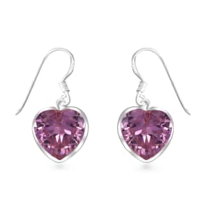 Simulated Pink Diamond 18.50 ctw Earrings in Sterling Silver