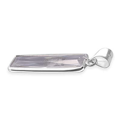 Simulated White Diamond 13.50 ctw Pendant without Chain in Sterling Silver