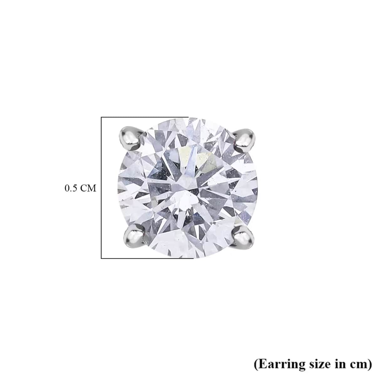 Luxuriant Lab Grown Diamond G VS 1.00 ctw Solitaire Stud Earrings in 950 Platinum image number 7