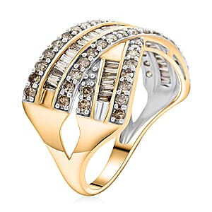 Diamond 1.35 ctw Ring in 10K Yellow Gold (Size 6.5) 4.10 Grams