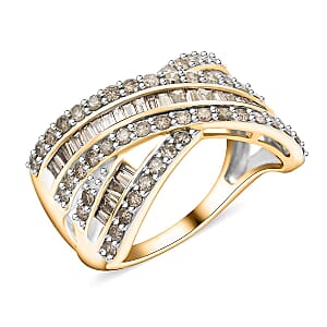 Diamond 1.35 ctw Ring in 10K Yellow Gold (Size 8.5) 4.10 Grams