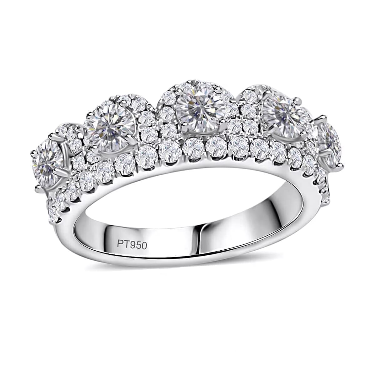 Modani F VS1 Diamond 1.65 ctw Ring in 950 Platinum (Size 5.5) image number 0