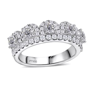 Modani F VS1 Diamond 1.65 ctw Ring in 950 Platinum (Size 8.5)