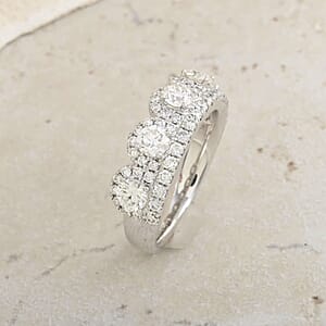 Modani F VS1 Diamond 1.65 ctw Ring in 950 Platinum (Size 8.5)