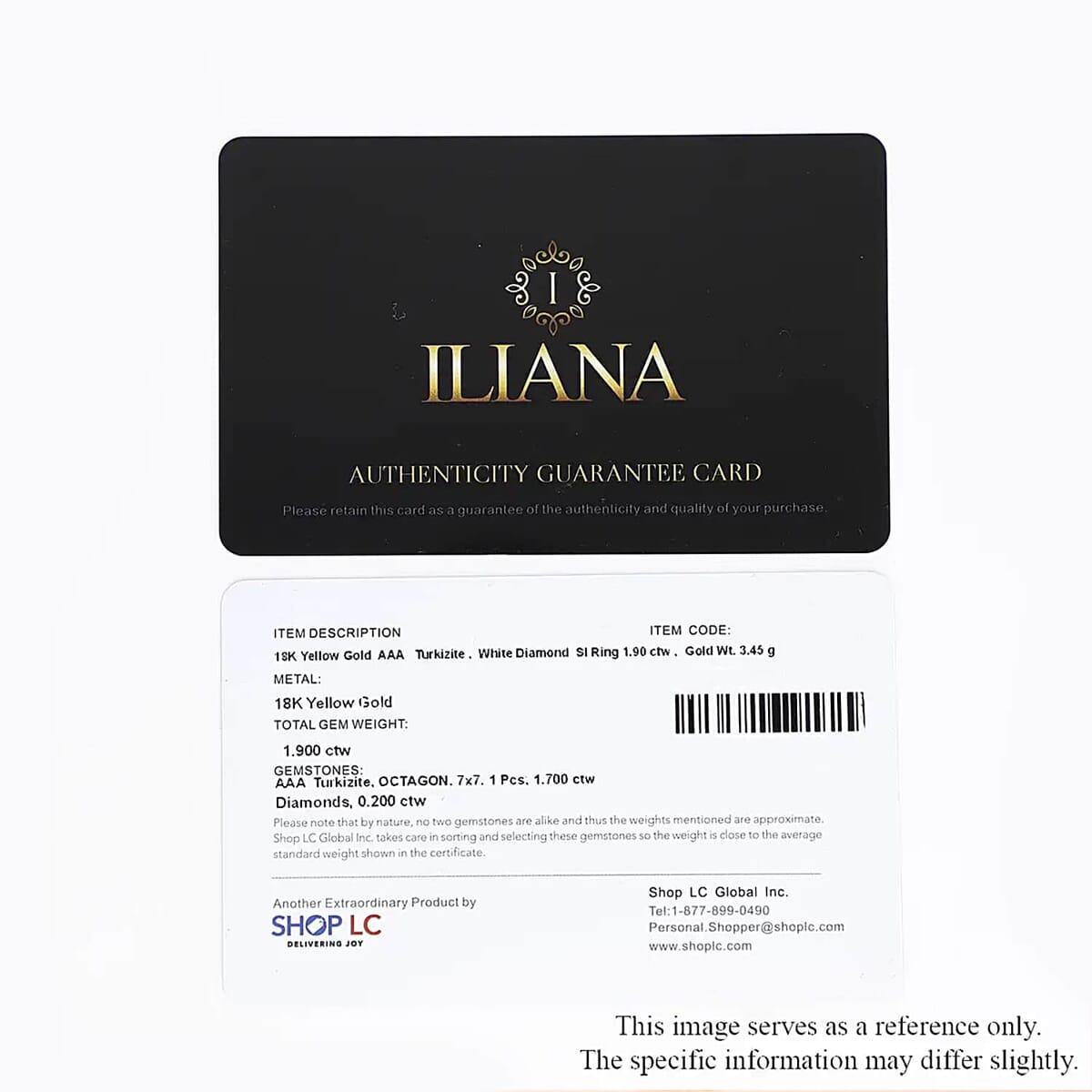Certified and Appraised Iliana AAA Turkizite and G-H SI Diamond 1.90 ctw Halo Ring in 18K Yellow Gold (Size 7.5) image number 7