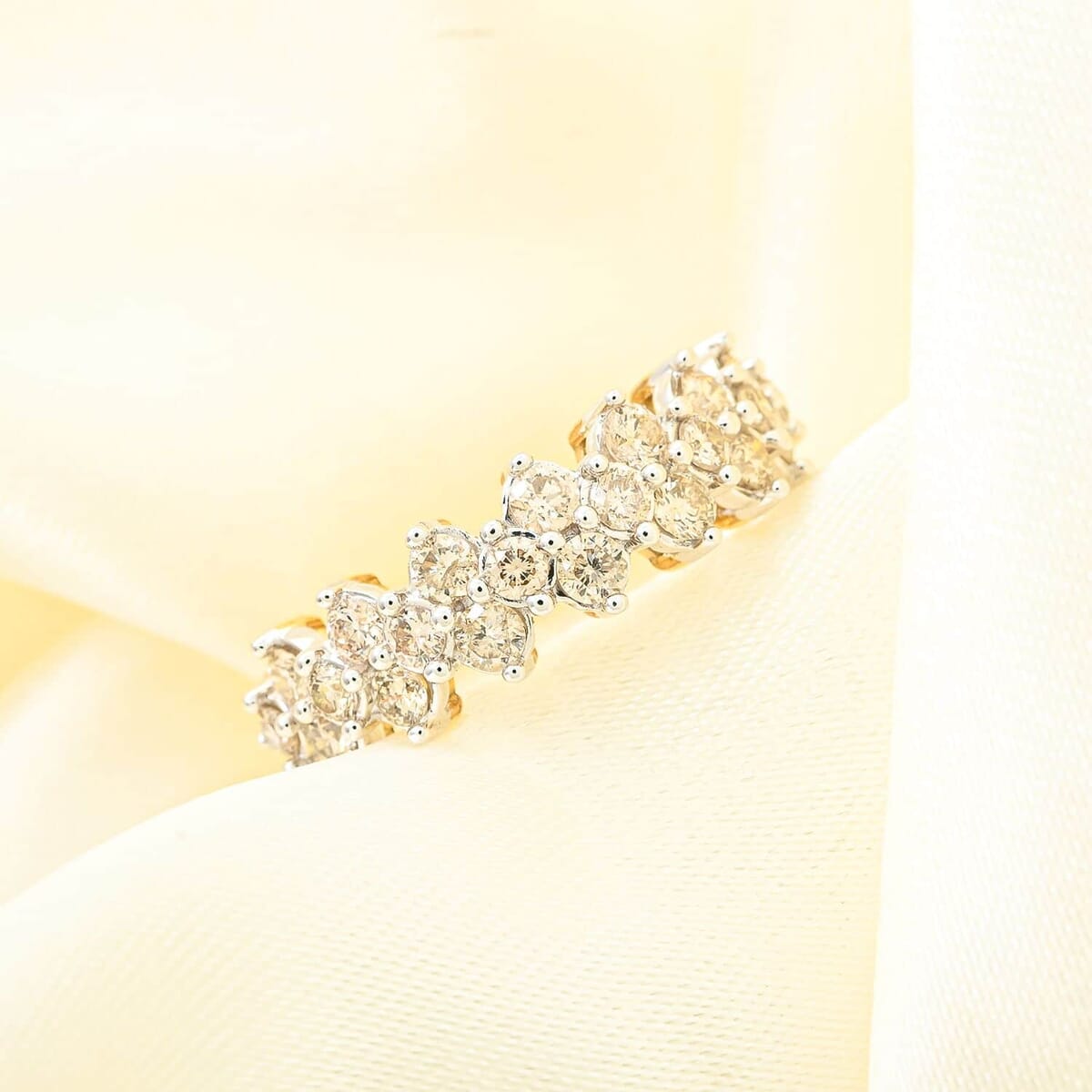 White Diamond 1.00 ctw Ring in 10K Yellow Gold (Size 5.5) image number 1