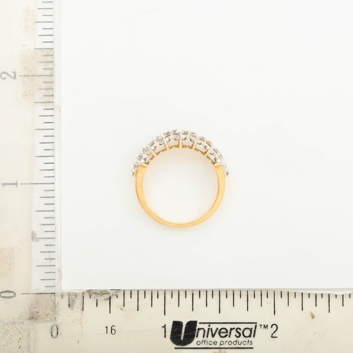 White Diamond 1.00 ctw Ring in 10K Yellow Gold (Size 5.5) image number 4