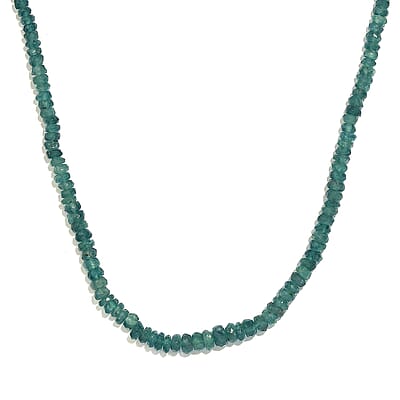 Certified & Appraised Luxoro AAA Grandidierite 55.00 ctw Beaded Graduated Necklace in 14K Yellow Gold 18 Inches