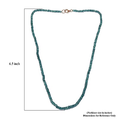 Certified & Appraised Luxoro AAA Grandidierite 55.00 ctw Beaded Graduated Necklace in 14K Yellow Gold 18 Inches