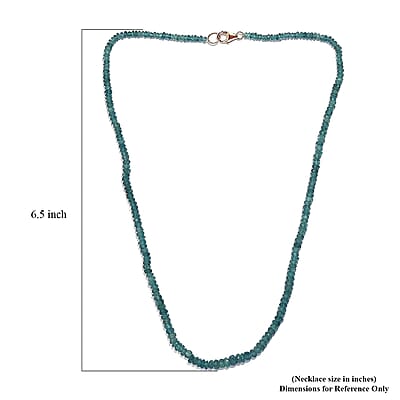 Certified & Appraised Luxoro AAA Grandidierite 55.00 ctw Beaded Graduated Necklace in 14K Yellow Gold 18 Inches