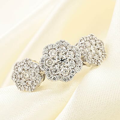 NY Closeout I-J I2-I3 Diamond 1.00 ctw Ring in 10K White Gold (Size 6.0)