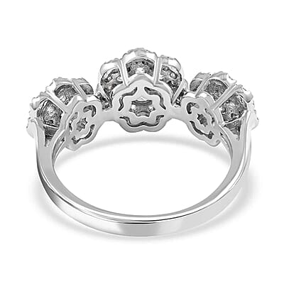 NY Closeout I-J I2-I3 Diamond 1.00 ctw Ring in 10K White Gold (Size 6.0)