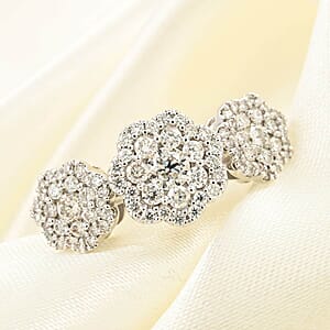 NY Closeout I-J I2-I3 Diamond 1.00 ctw Ring in 10K White Gold (Size 6.5)