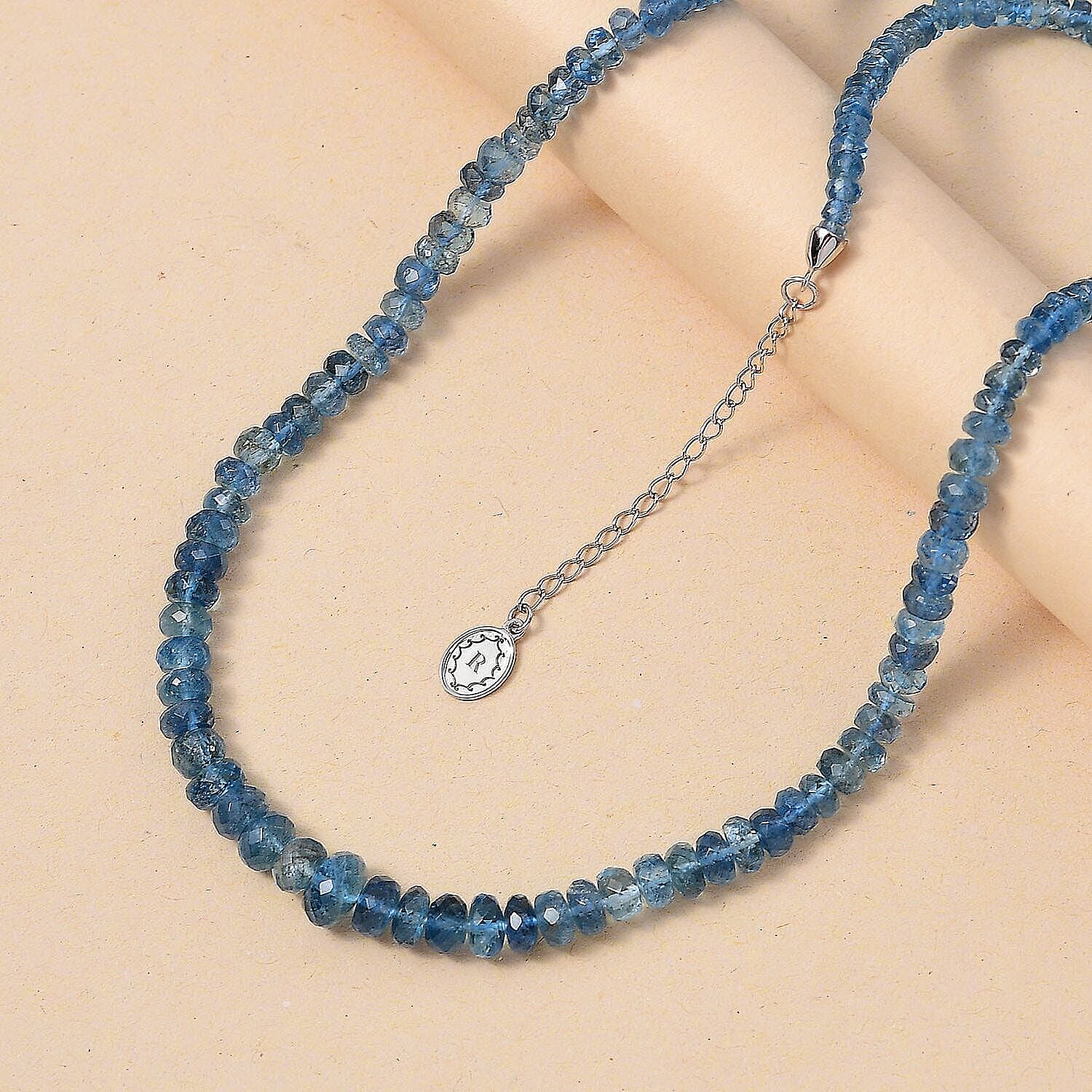 AAAA Santa Maria Aquamarine 73.20 ctw Beaded Graduated Necklace