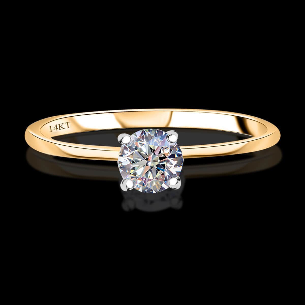 Luxuriant Lab Grown Diamond VS 0.50 ctw Ring in 14K Yellow Gold (Size 8.0) image number 1