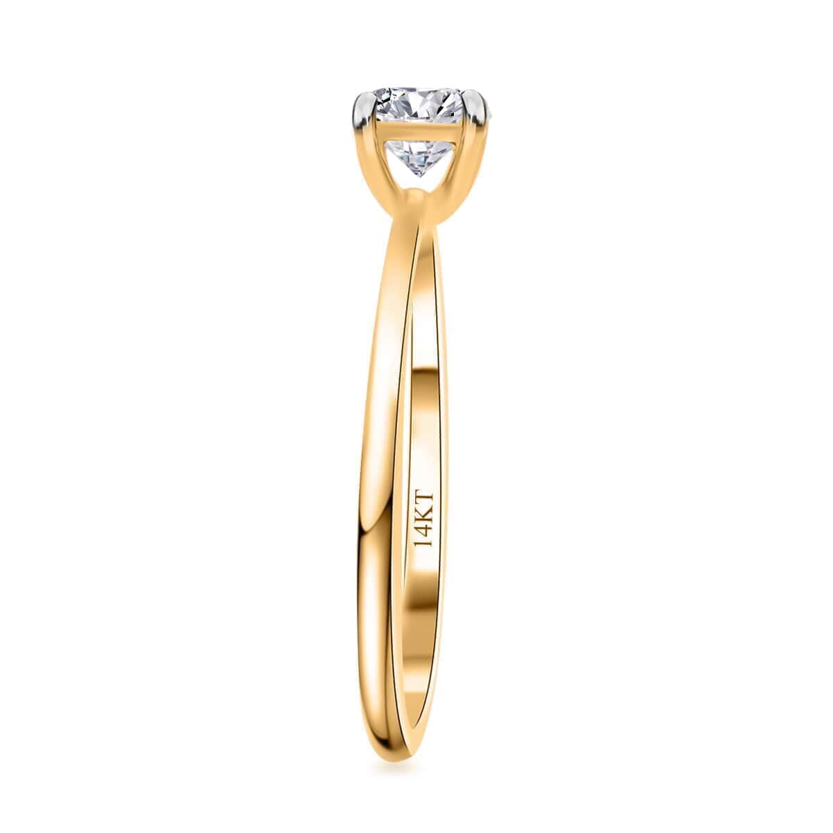 Luxuriant Lab Grown Diamond VS 0.50 ctw Ring in 14K Yellow Gold (Size 8.0) image number 3