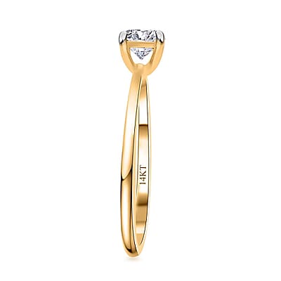 SGL Certified Luxuriant Lab Grown Diamond VS 0.50 ctw Ring in 14K Yellow Gold (Size 8.0)