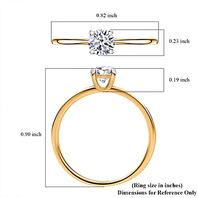 SGL Certified Luxuriant Lab Grown Diamond VS 0.50 ctw Ring in 14K Yellow Gold (Size 8.0)