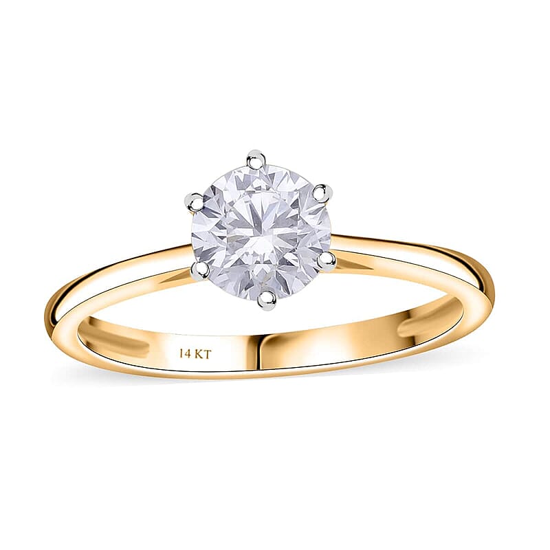 SGL Certified Luxuriant Lab Grown Diamond VS 1.00 ctw Ring in 14K Yellow Gold (Size 8.0)