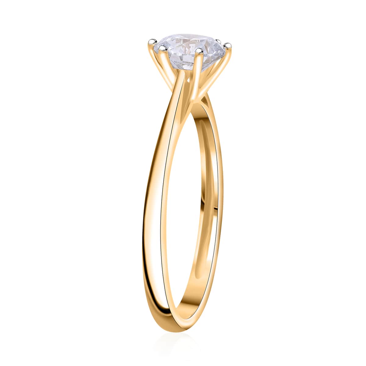 Luxuriant Lab Grown Diamond VS 1.00 ctw Ring in 14K Yellow Gold (Size 8.0) image number 3