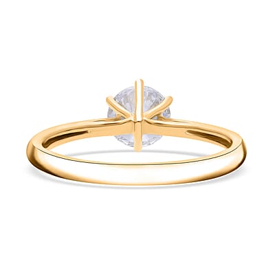 SGL Certified Luxuriant Lab Grown Diamond VS 1.00 ctw Ring in 14K Yellow Gold (Size 8.0)