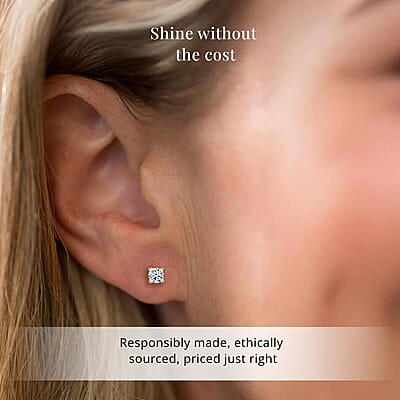 SGL Certified Luxuriant Lab Grown Diamond VS 2.00 ctw Stud Earrings in 14K Yellow Gold