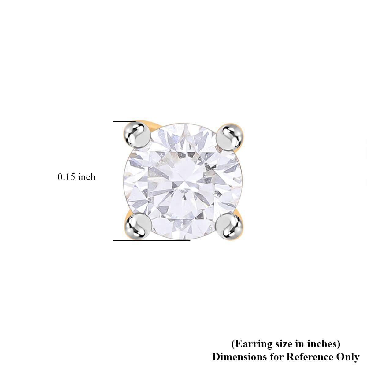 Luxuriant Lab Grown Diamond VS 2.00 ctw Stud Earrings in 14K Yellow Gold image number 4