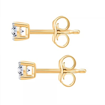 SGL Certified Luxuriant Lab Grown Diamond VS 2.00 ctw Stud Earrings in 14K Yellow Gold