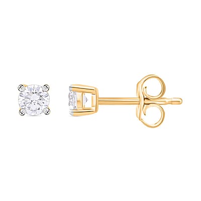 Luxuriant Lab Grown Diamond VS 1.00 ctw Stud Earrings in 14K Yellow Gold
