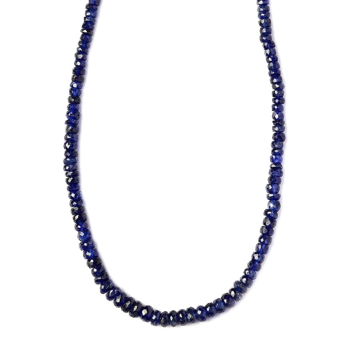 D'Joy Madagascar Blue Sapphire 100.00 ctw Beaded Graduation Necklace in 18K Vermeil Yellow Gold Over Sterling Silver 18 Inches image number 0